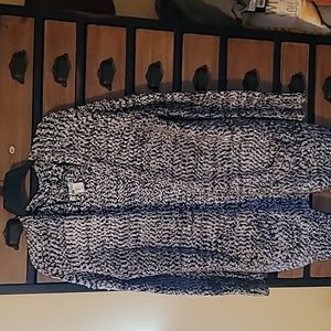 Womens Kaisely size large black and white cardigan